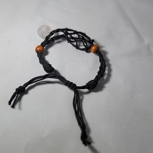 Black Rope Crystal Bracelet