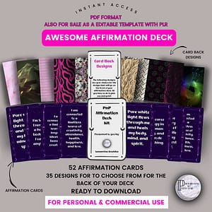 Believe &Amp; Receive Affirmation Cards Deck: For Those Who Believe And Are Ready To Receive Mock Up