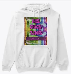 This Chick Rides Snowboarding Hoodie Merch