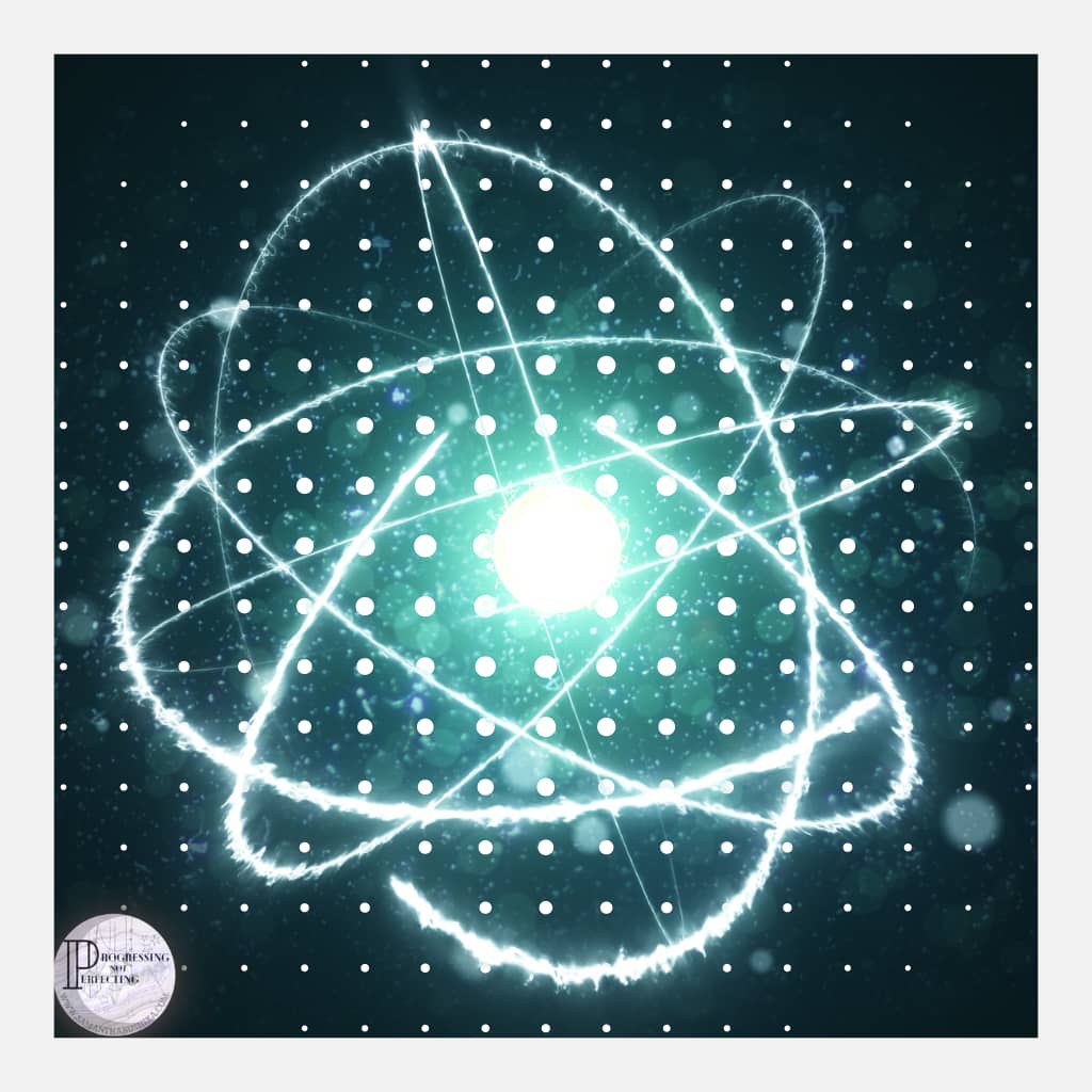 Personal Energy Management :A Glowing Atom With Dots