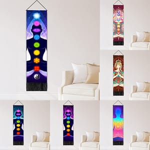 Yoga Meditation Hanging Painting Printing Meditation Sofa Background Cloth Bedside Wall Tapestry Hanging Painting