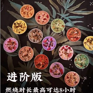 Handmade Plant Crystal Soybean Wax Stone Natural Essential Oil Herbal Dried Flower Tea Wax Aromatherapy Wishing Energy Wax