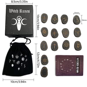 Lune Jonny Symbol Inscription Runes Suit Healing Alchemy Woodcut Meditation Altar Altar Wooden Viking Alphabet