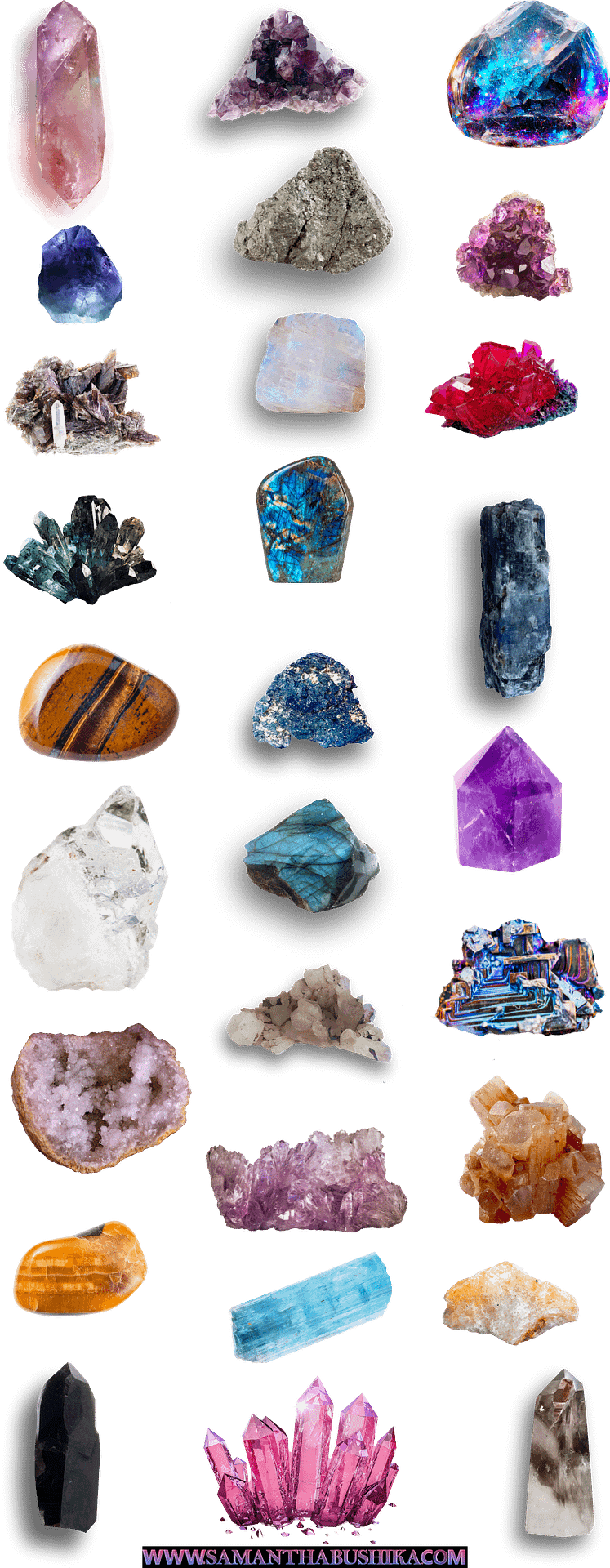 2-4 crystal background