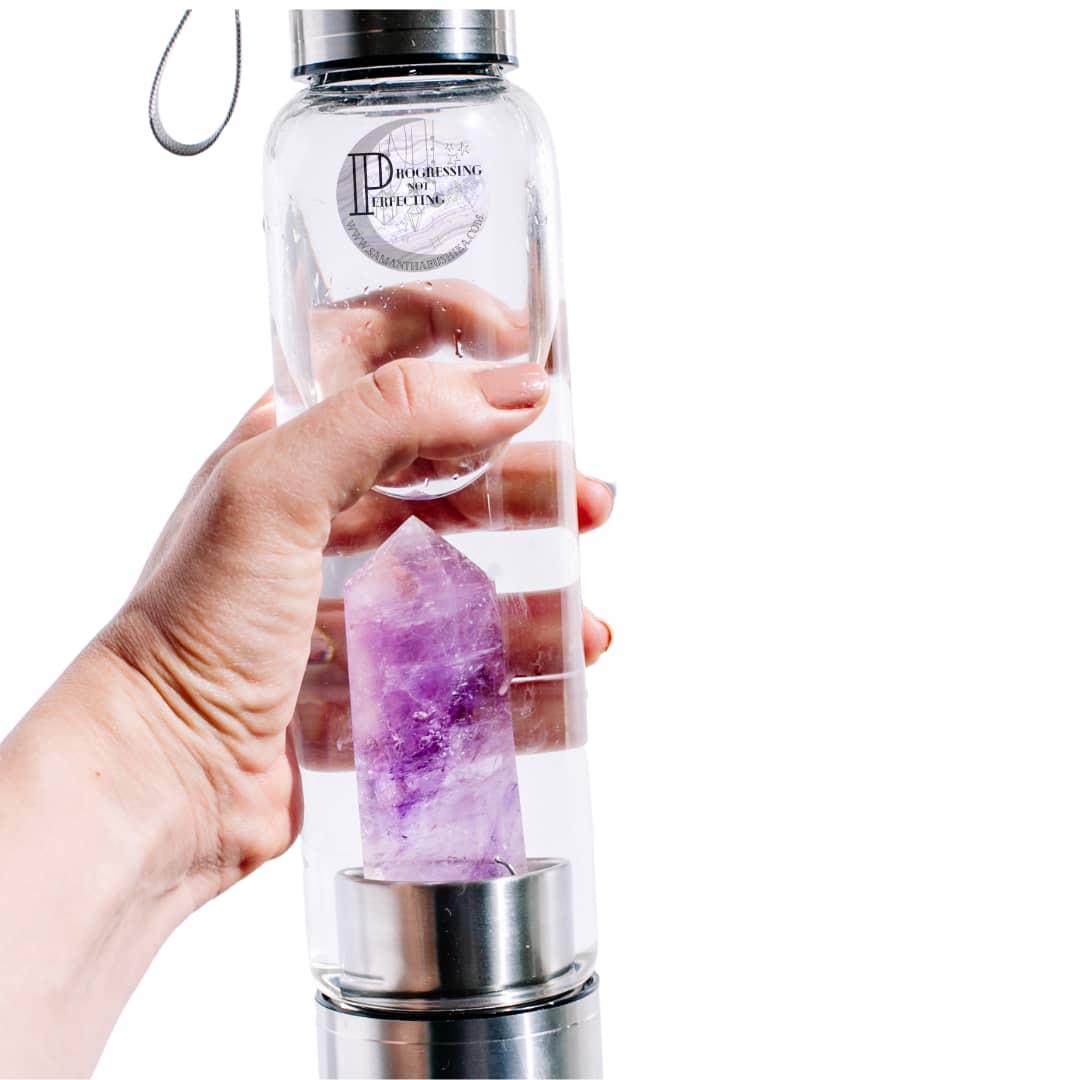 crystal water bottle