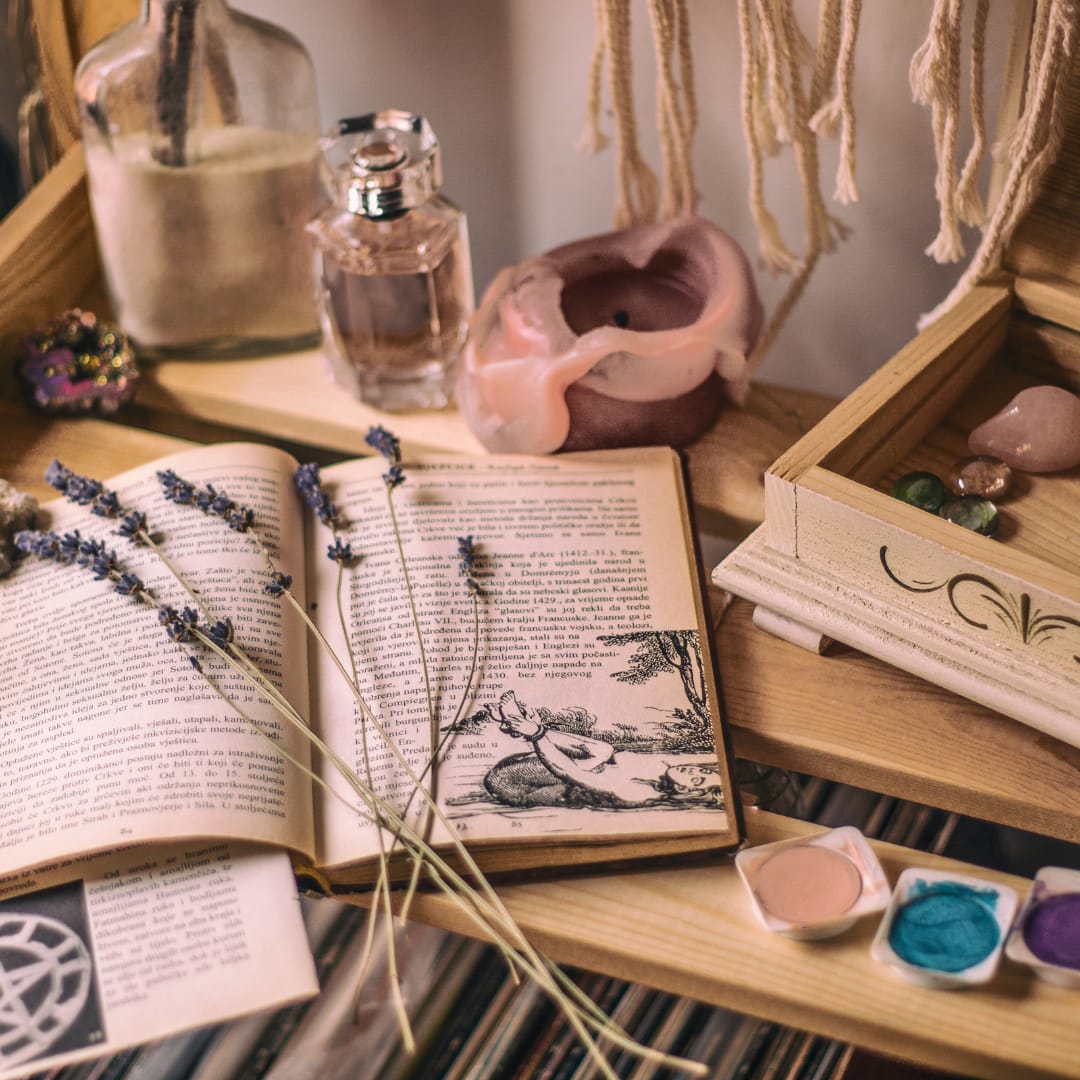 crystals and journal