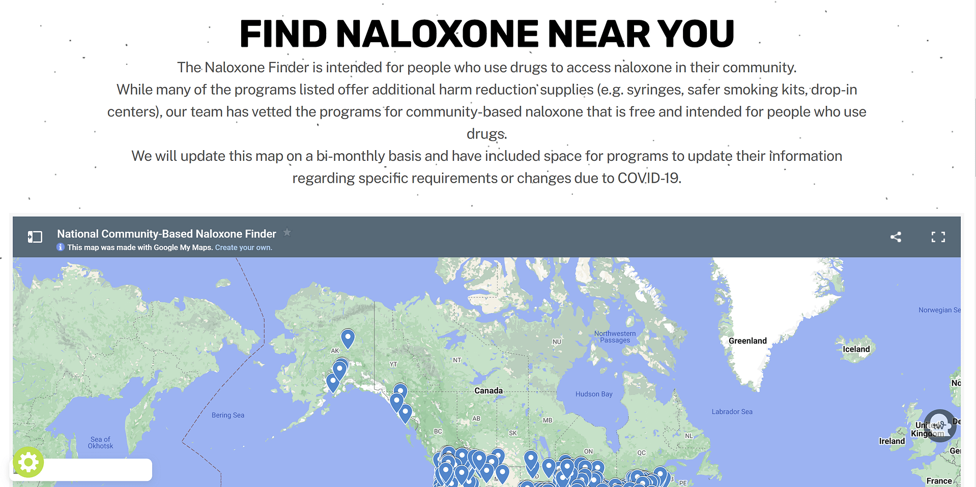 Find Naloxone Page