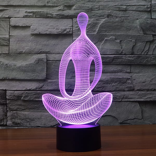 Creative 3d Small Table Lamp Explosion Meditation 3d Led Night Light