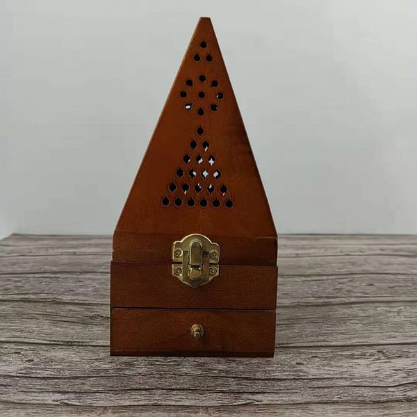 Crystal Purifying Degaussing Incense Wooden Box Container Ornament Burning Utensil Yoga Meditation Incense Burn Plate