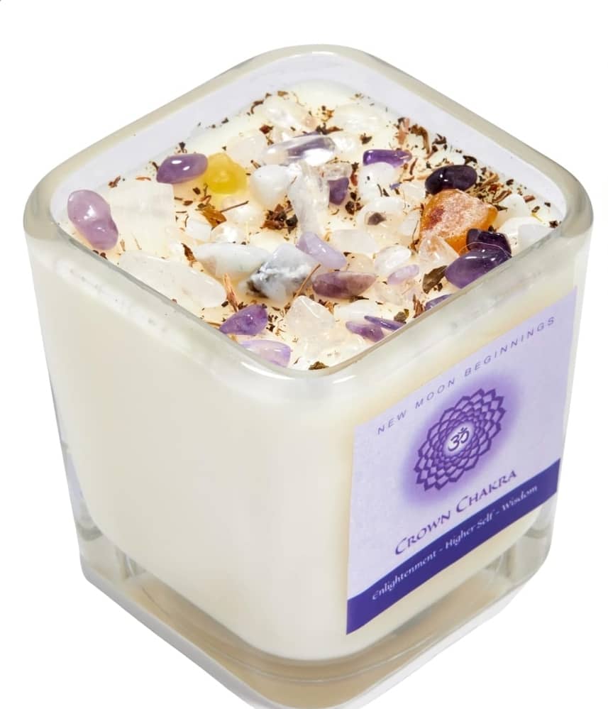 Crown Chakra Candle by New Moon Beginnings