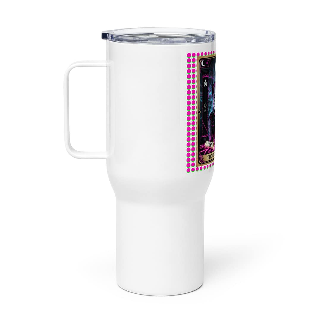 The High Priestess Tarot Travel Mug | Voodoo Doll Tarot Deck Stainless Steel Tumbler 2 The High Priestess Tarot Travel Mug | Voodoo Doll Tarot Deck Stainless Steel Tumbler - Image 2