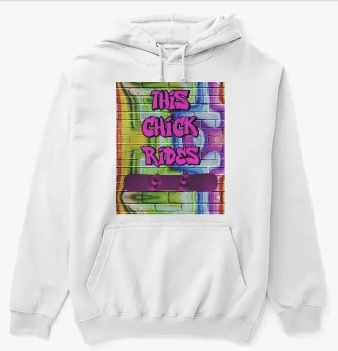 this chick rides snowboarding hoodie merch