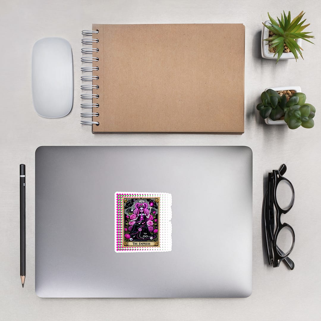 The Empress Tarot Sticker | Voodoo Doll Tarot Deck Vinyl Decal 4 The Empress Tarot Sticker | Voodoo Doll Tarot Deck Vinyl Decal - Image 4