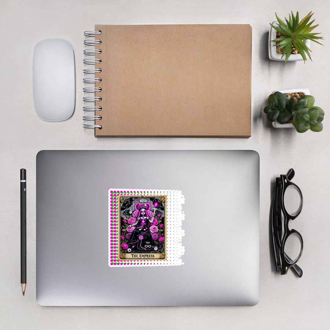 The Empress Tarot Sticker | Voodoo Doll Tarot Deck Vinyl Decal 5 The Empress Tarot Sticker | Voodoo Doll Tarot Deck Vinyl Decal - Image 5
