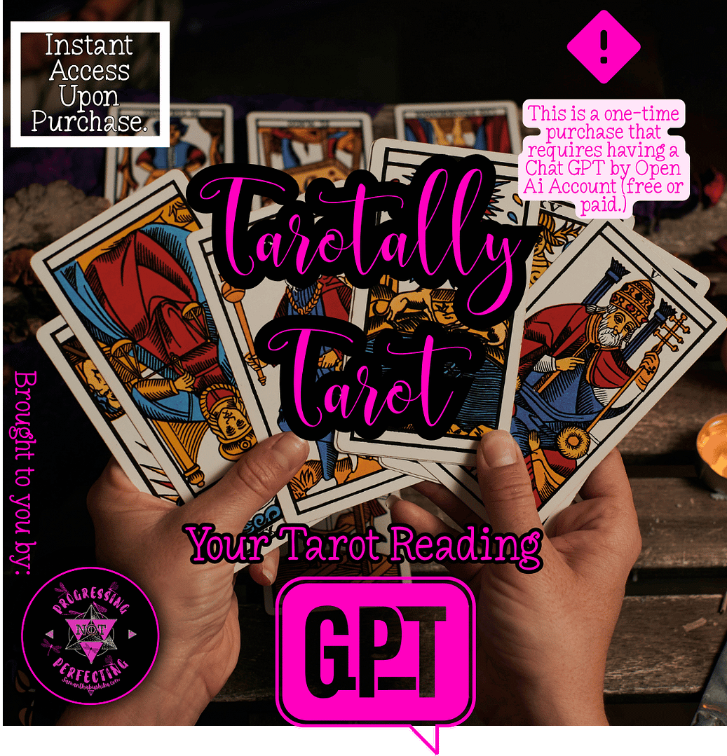 Tarotally Tarot GPT By Samantha Bushika (Requires a Chat GPT Free Account) 1 TarotallyTarot GPT Feature IMage