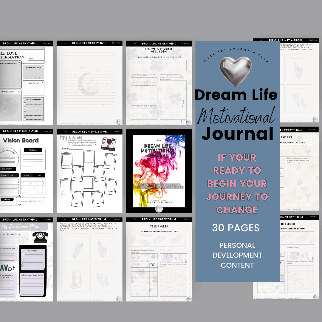 Dream Life Motivational Journal – Your Catalyst for Change 1 Dreamlife Mock up DP