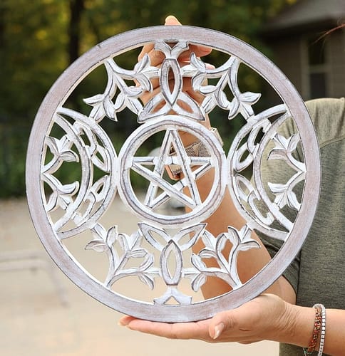 DharmaObjects Handcrafted Triple Moon