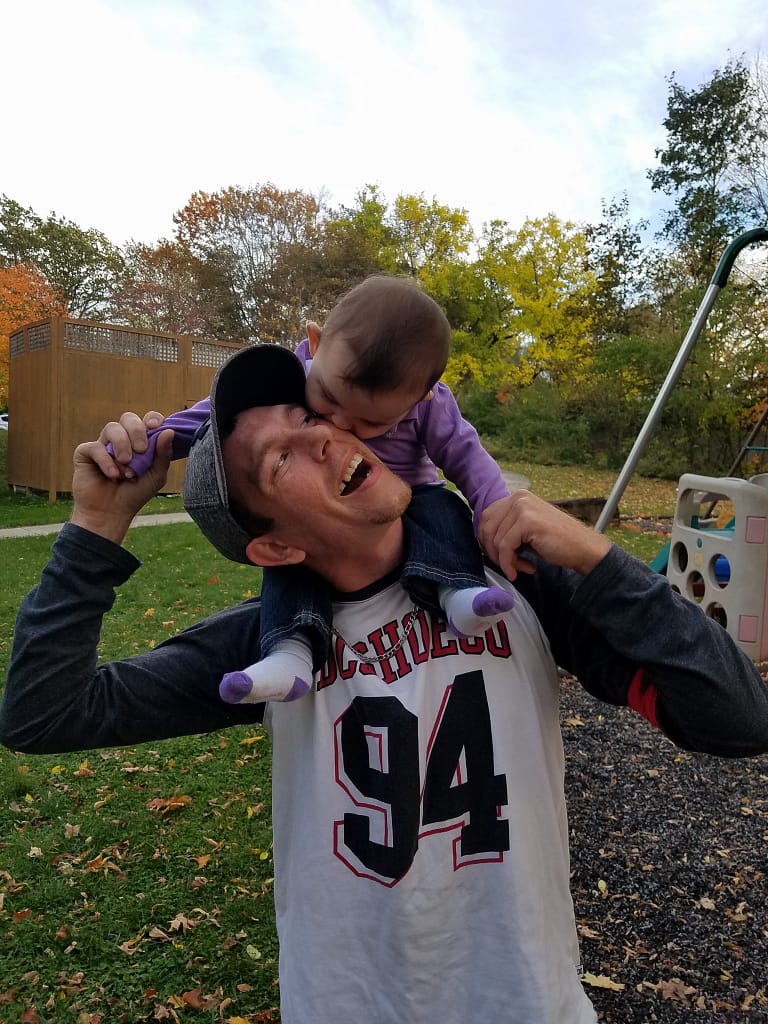 How I beat my Lifelong Addiction to Using and Selling Heroin, Using the Law of Attraction Part 2 2 Photo of authors partner and their baby girl