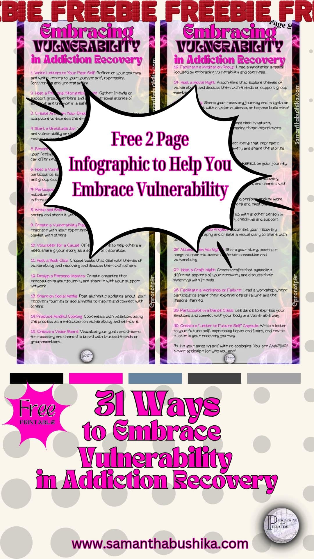 embracing vulnerability freebie mock up
