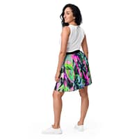 Neon Alchemy Skater Skirt | Graffiti Print Statement Skirt - Image 2