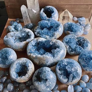 Natural Lapis Lazuli Crystal Cluster Blue Mineral Crystal Rare Stone Teaching Collection Decoration Specimen Crystal