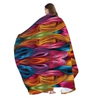 Color Textured Double Blanket - Image 3