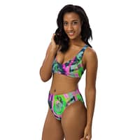 Neon Alchemy Bikini Set | All-Over Print Padded Two-Piece Swimsuit - Image 3