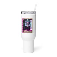 The High Priestess Tarot Travel Mug | Voodoo Doll Tarot Deck Stainless Steel Tumbler - Image 4