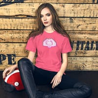 Flipping Love T-Shirt | Heart Hands Graphic Unisex Tee - Image 10