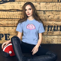 Flipping Love T-Shirt | Heart Hands Graphic Unisex Tee - Image 17