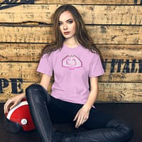 Flipping Love T-Shirt | Heart Hands Graphic Unisex Tee - Image 18