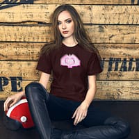 Flipping Love T-Shirt | Heart Hands Graphic Unisex Tee - Image 3