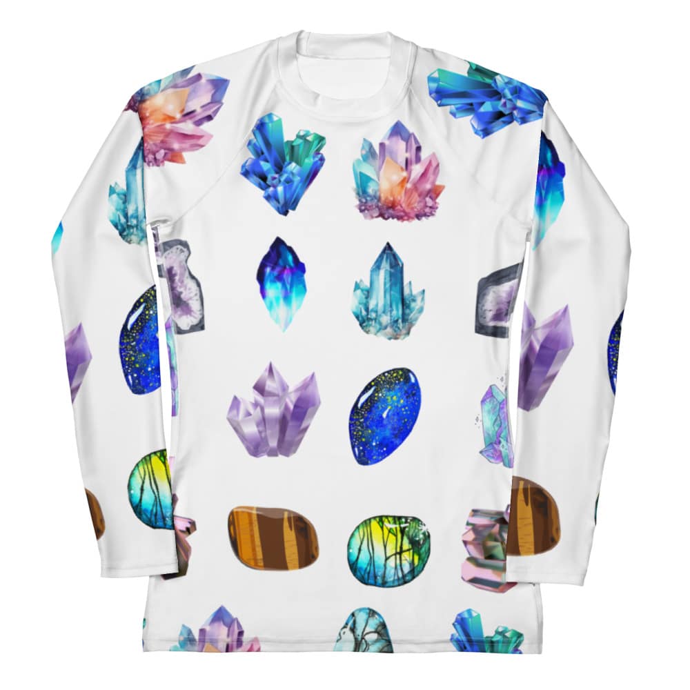 Women'S Long Sleeve Crystal Garden Top 1 Women'S Long Sleeve Crystal Garden Top