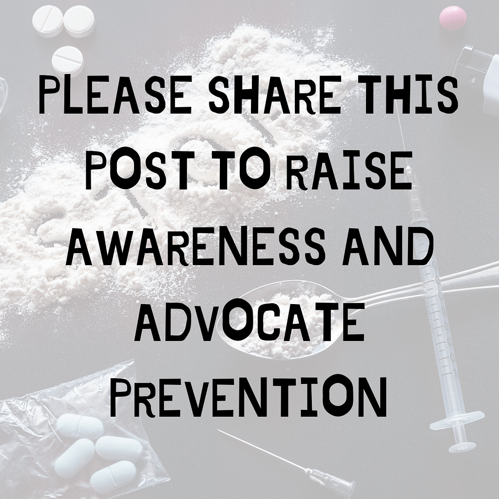Rompun Laced Heroin: 1 Deadly Combination 2 Image Asking Readers To Share The Post To Raise Awareness And Save Lives.