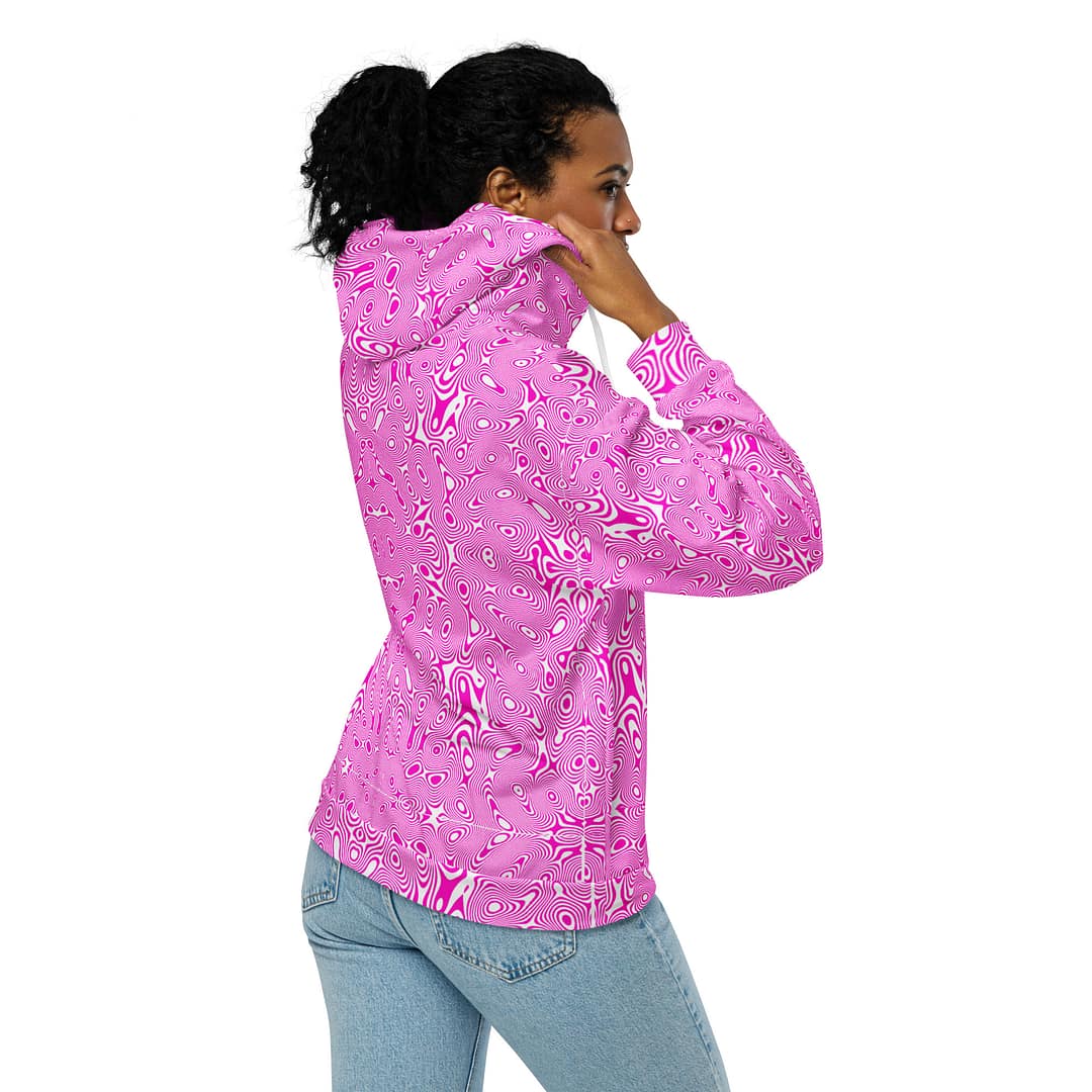 High Vibe Rebel All-Over Print Zip Hoodie | Pink Spiritual Streetwear 3 High Vibe Rebel All-Over Print Zip Hoodie | Pink Spiritual Streetwear - Image 3