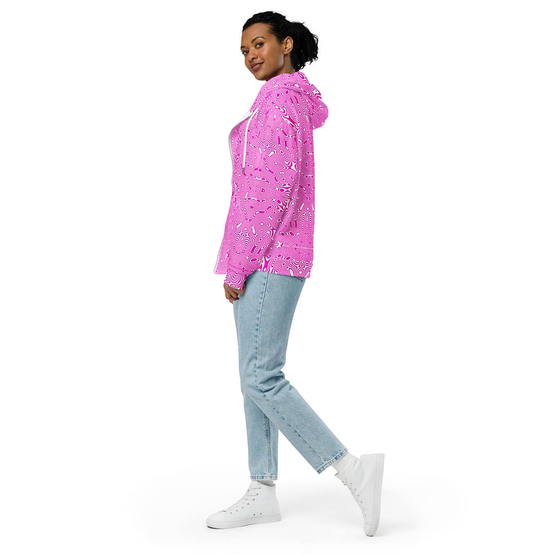 High Vibe Rebel All-Over Print Zip Hoodie | Pink Spiritual Streetwear 2 High Vibe Rebel All-Over Print Zip Hoodie | Pink Spiritual Streetwear - Image 2