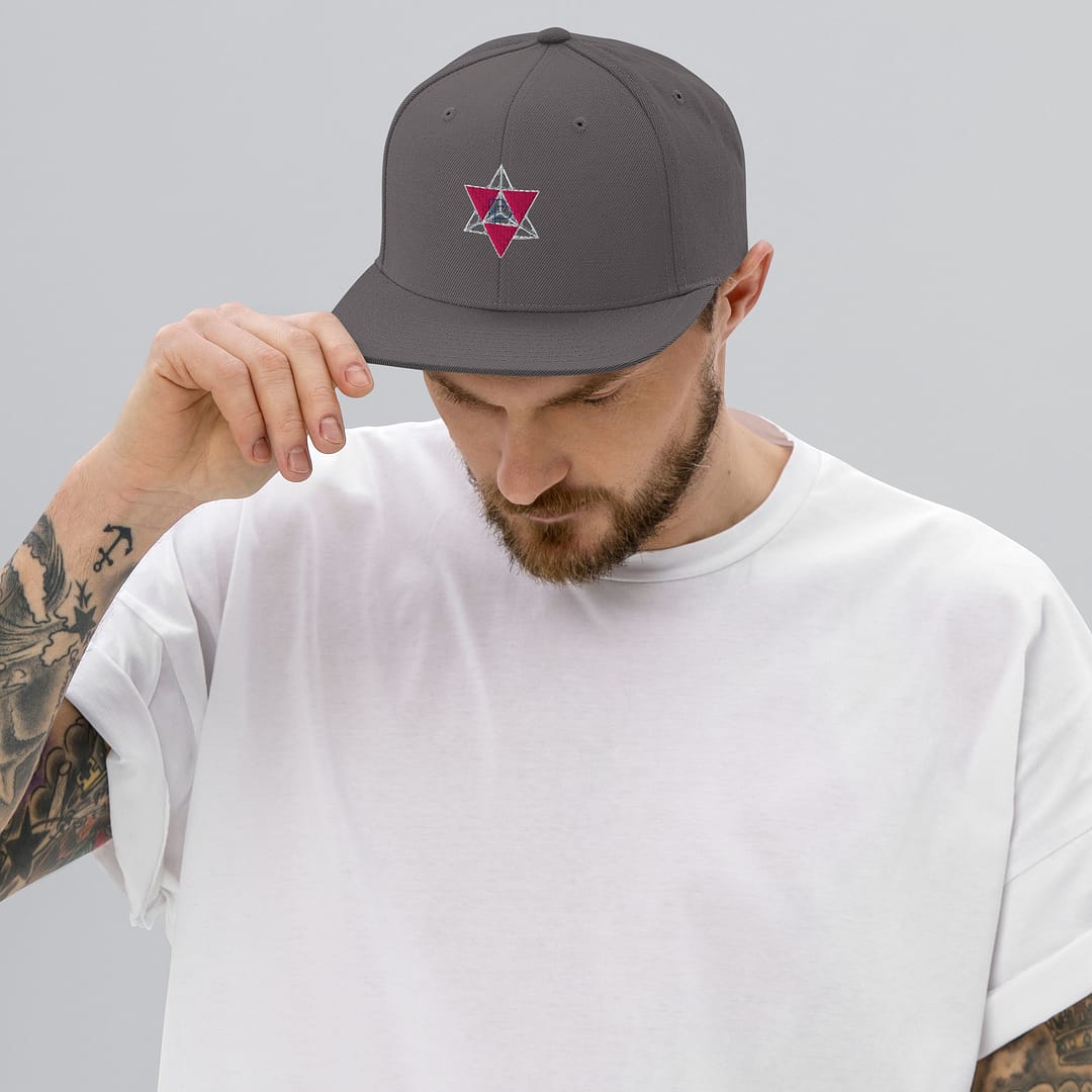 Merkaba Frequency Flat-Brim Cap | Sacred Geometry Snapback 14 Merkaba Frequency Flat-Brim Cap | Sacred Geometry Snapback - Image 14