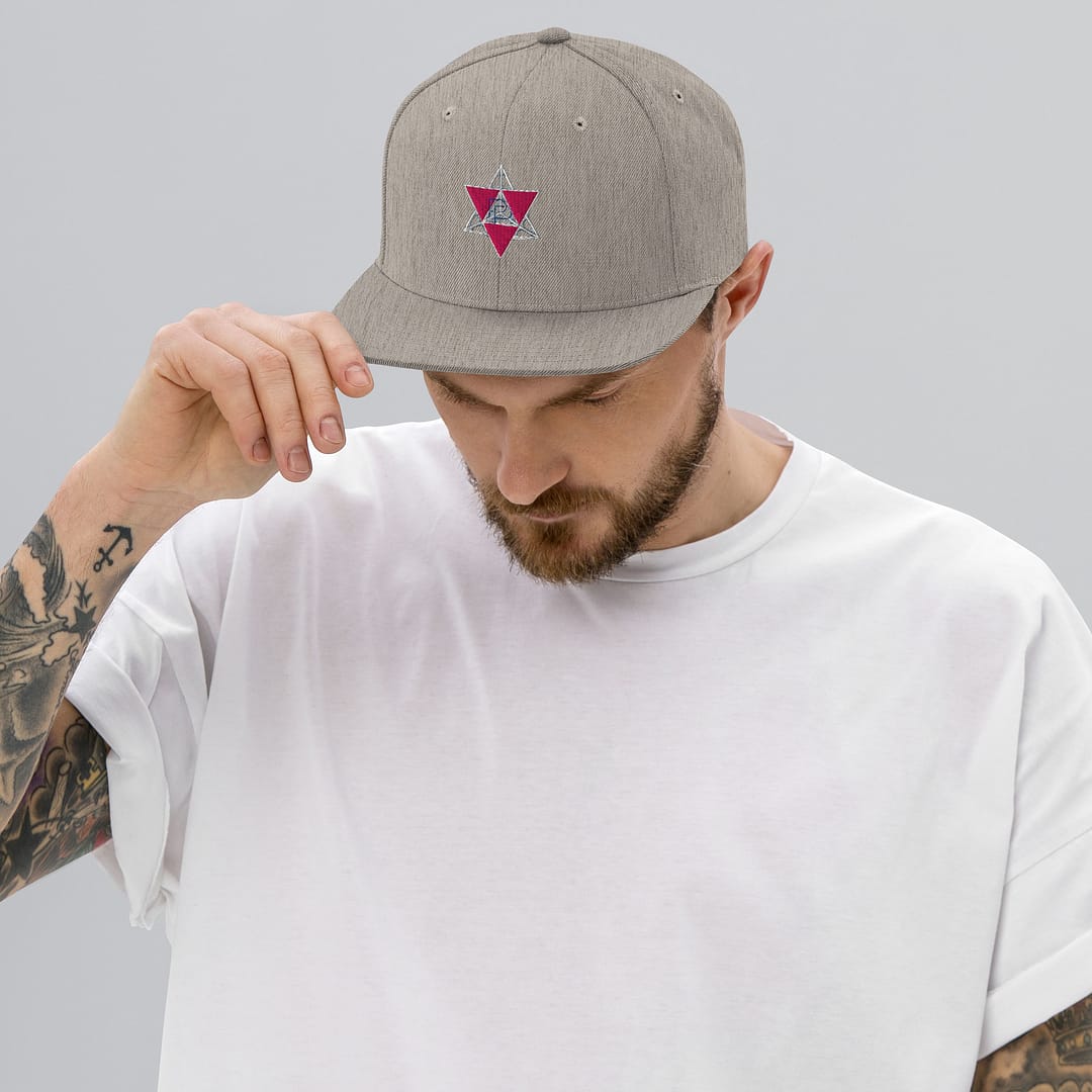 Merkaba Frequency Flat-Brim Cap | Sacred Geometry Snapback 19 Merkaba Frequency Flat-Brim Cap | Sacred Geometry Snapback - Image 19