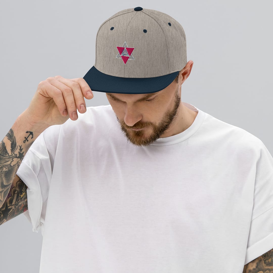 Merkaba Frequency Flat-Brim Cap | Sacred Geometry Snapback 17 Merkaba Frequency Flat-Brim Cap | Sacred Geometry Snapback - Image 17