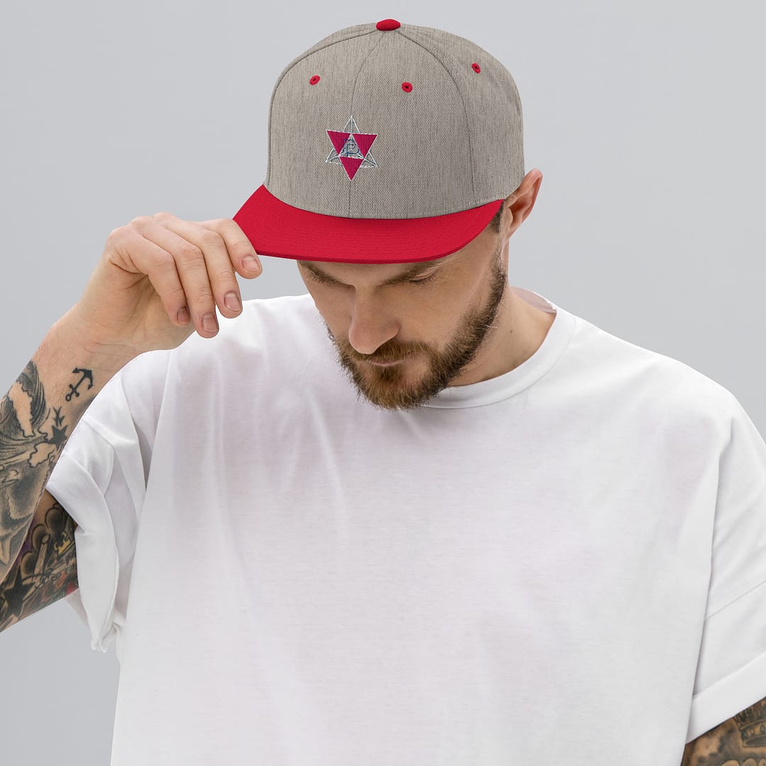 Merkaba Frequency Flat-Brim Cap | Sacred Geometry Snapback 18 Merkaba Frequency Flat-Brim Cap | Sacred Geometry Snapback - Image 18