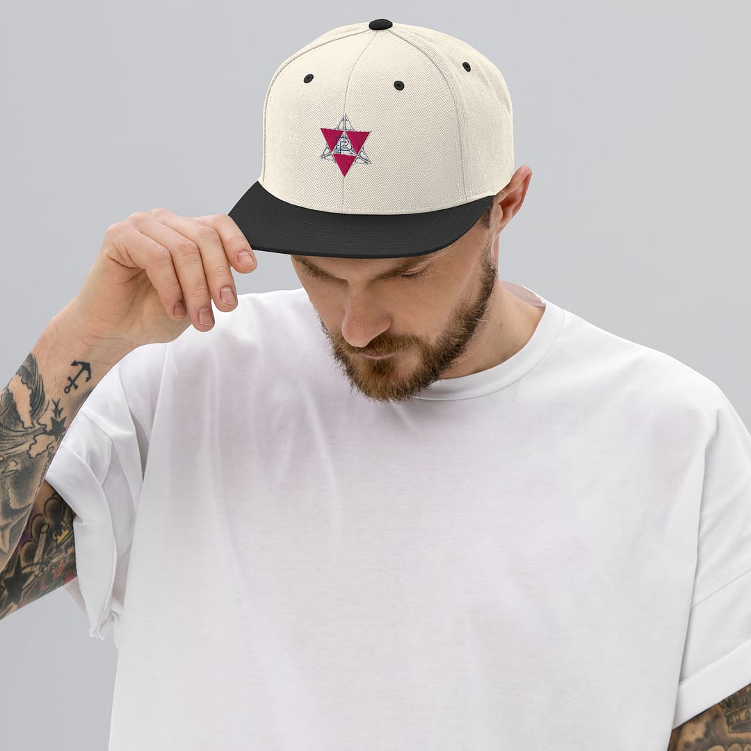 Merkaba Frequency Flat-Brim Cap | Sacred Geometry Snapback 20 Merkaba Frequency Flat-Brim Cap | Sacred Geometry Snapback - Image 20