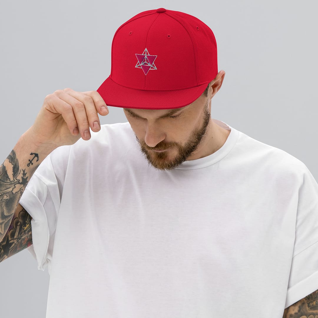 Merkaba Frequency Flat-Brim Cap | Sacred Geometry Snapback 12 Merkaba Frequency Flat-Brim Cap | Sacred Geometry Snapback - Image 12