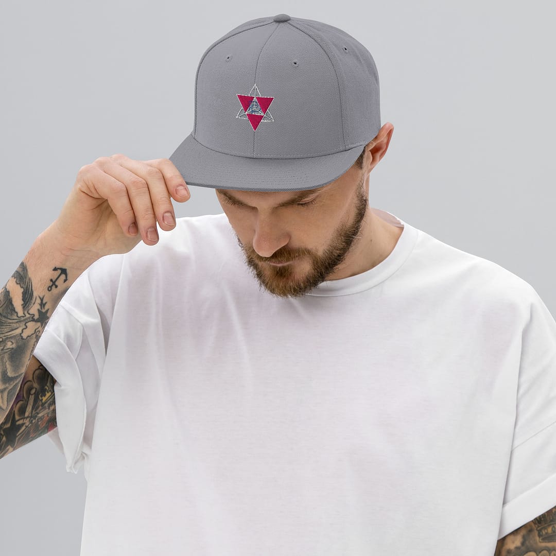 Merkaba Frequency Flat-Brim Cap | Sacred Geometry Snapback 15 Merkaba Frequency Flat-Brim Cap | Sacred Geometry Snapback - Image 15