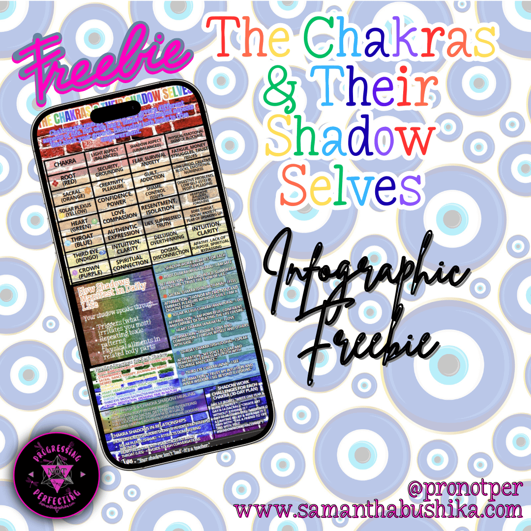 The Chakras &Amp; Their Shadow Selves Freebie Mockup