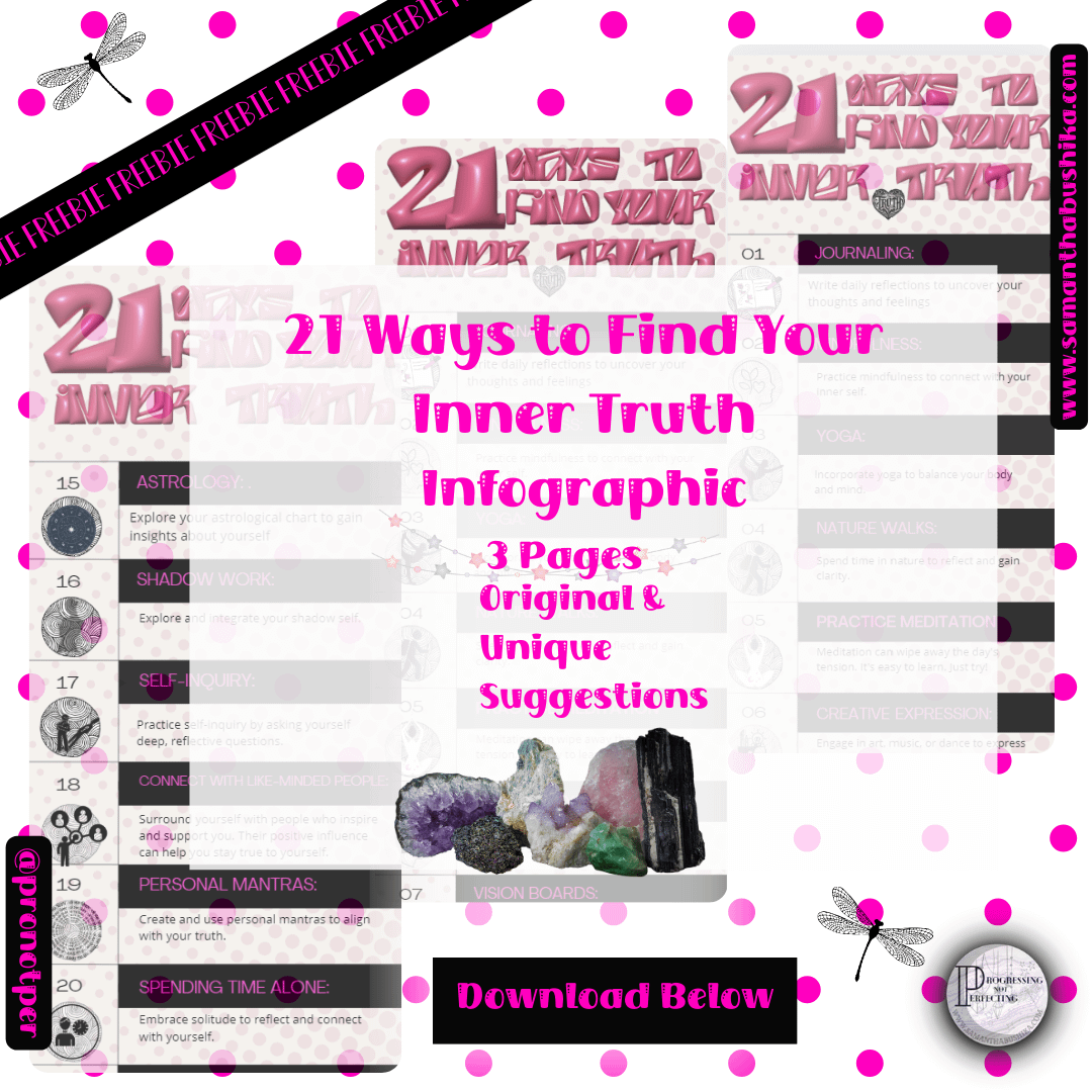 I21 Ways To Find Inner Truth Mock Up- Pronotper (Instagram Post) 21 Ways To Find Your Inner Truth Freebie Mock Up