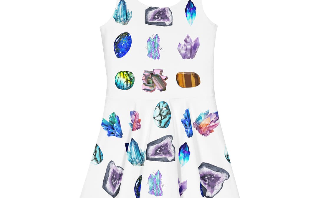 All Over Print Cotton Skater Dress White Back 6Aaf12Bce7C05