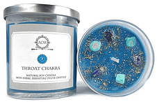 Chakras And Addiction Recovery: A Whimsical Journey To Inner Healing 40 Throat Chakra Soy Candle (Vishuddha) | 10 Oz With Lapis &Amp; Turquoise Crystals, Herbs &Amp; Essential Oils
