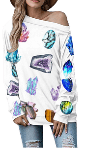 Crystal Off The Shoulder Custom Designed Merch
