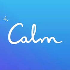 Transform Your Recovery With These Top 10 Addiction Recovery Apps 9 The Word Calm In White Across A Back Drop Of Blue. The Calm Apps Icon.