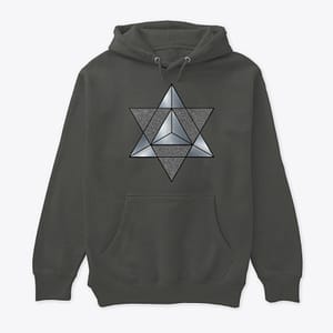 Merkabah Hoodie Empress Card Tarot Cropped Hoodie